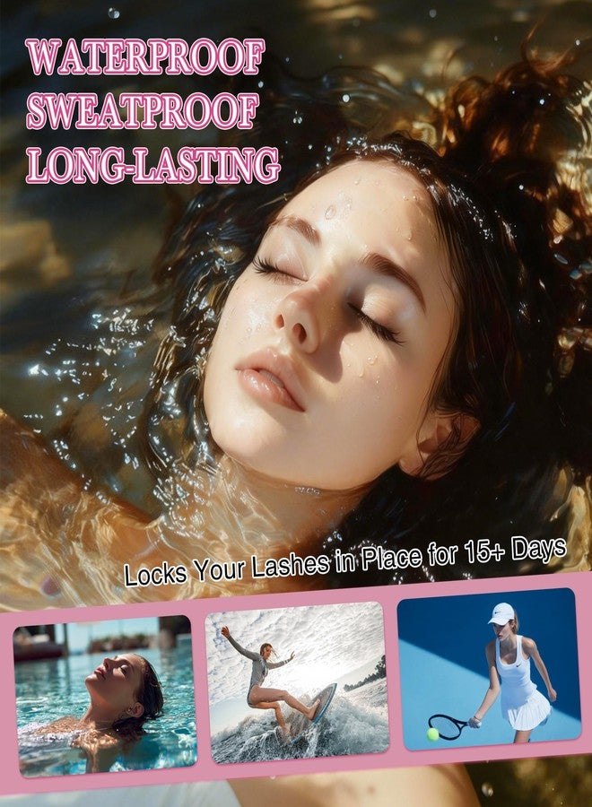 EMEDA Long Lasting Lash Cluster Glue for 15 Days, Waterproof/Strong Hold/Eyelash Extension Glue for Sensitive Eyes & DIY Individual & Clusters & Lash Extensions (5ml Black 3s) - Image 3