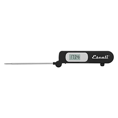 Escali DH3 Folding Digital Kitchen Thermometer Stainless Steel Folding Probe Black Universal - Image 3
