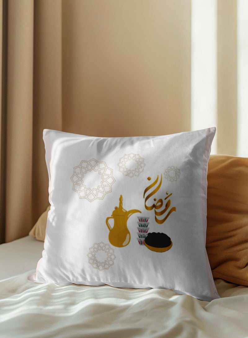 لوحة غطاء وسادة من البوليستر بتصميم رمضان مع قهوة عربية - Image 5