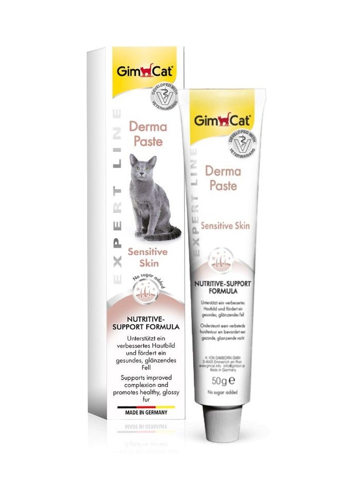 GimCat - Expert Line Derma Paste for Cats with Sensitive Skin 50g - Image 1