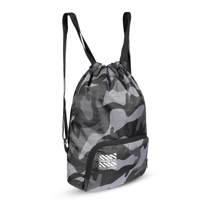 DIVULGE Punch Drawstring Daypack bag, Sports bag, Gym bags, Backpack 18 Liters With Zip pocket - Image 4