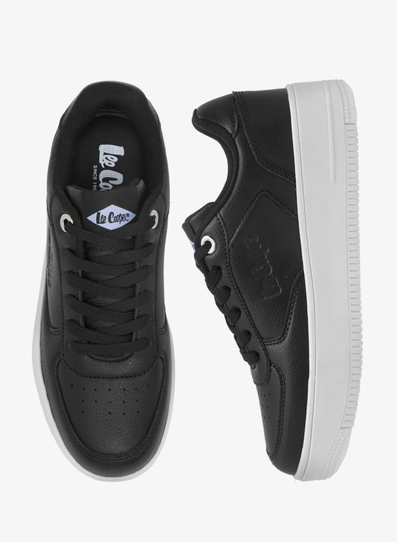 Lee Cooper Women's Perforation Detail Lace-Up Sneakers - Image 1