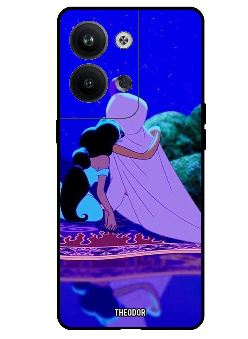 Theodor Protective Case Anti Scratch Shock Proof Bumper Cover For Oppo Reno 9 Pro Animation Aladdin And Jasmine From Aladdin Advantures By Disney - Image 1