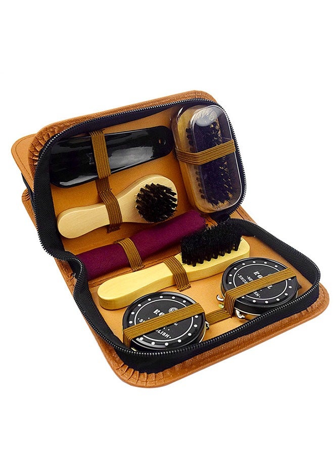FASHION MANIA Shoe Polish Brushes Shoes Cleaning Care Kit Set  - Image 2