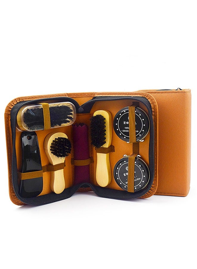FASHION MANIA Shoe Polish Brushes Shoes Cleaning Care Kit Set  - Image 3