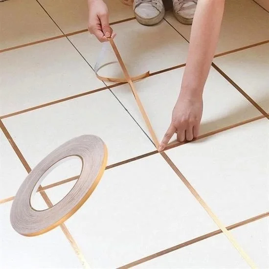 Lisinya 50 Meters Tile Strip Decorative Adhesive Colorful Decor Waterproof Sealing Gold Tape