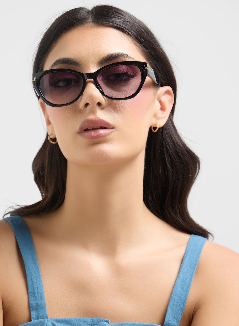 ELLA Temple Detail Cat Eye Sunglasses  - Image 5