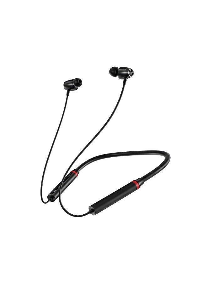 CHOiCE Bluetooth neckband headphones , 10mm drivers, extremely clear calls with CVC 8.0, fast charging, foldable and lightweight, IPX5 waterproof, black color. - Image 2