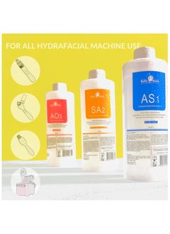 Hydrogen Oxygen Facial Machine Serums for Facial Cleansing – A Pack of 400ml 3 Aqua Peeling Solution AS1, SA2, and AO3 –Skin Care Hydra Solution for Vacuum face Cleaning Jet for Home and Spa - pzsku/ZB6B609E35B68AC8E1F70Z/45/_/1724568897/47cef6f2-3974-4fdc-9fea-2dd6e7fe8c58