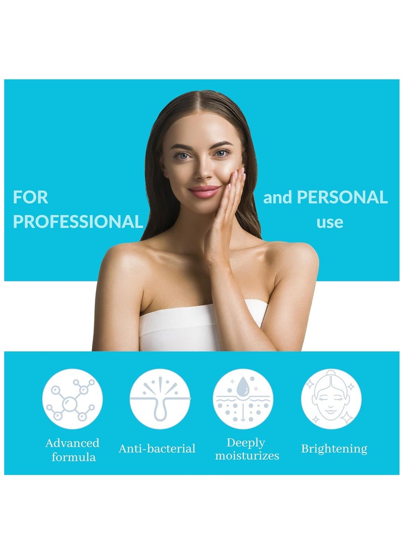 BRÜUN - Hydrogen Oxygen Facial Machine Serums for Facial Cleansing – A Pack of 400ml 3 Aqua Peeling Solution AS1, SA2, and AO3 –Skin Care Hydra Solution for Vacuum face Cleaning Jet for Home and Spa - Image 1