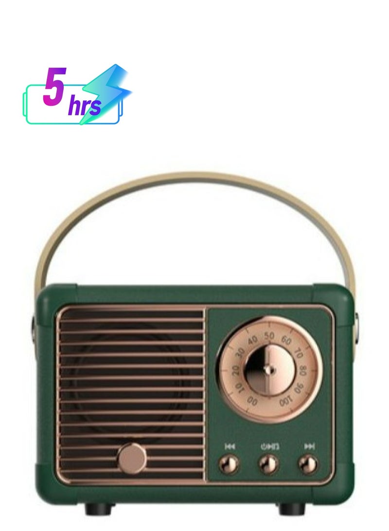 GULFLINK Vintage Small Wireless Bluetooth Speaker Green - Image 1