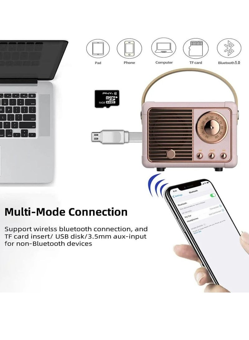 GULFLINK Vintage Small Wireless Bluetooth Speaker Green - Image 3