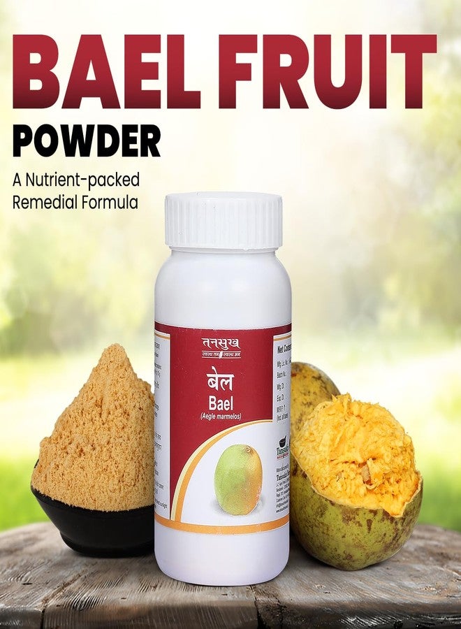 Tansukh Bael Churna Powder - Pack of 3 (100g Each) Bilva/Belgiri/Billa Fruit (Dry Powder/Churan) Wood Apple, Maredu Phalam | Supports Gut Health & Digestive Wellness | Antioxidant & Anti-Inflammatory - Image 3