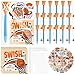 Gosodeny 18 Set Basketball Party Favor Set with Mini Hoop Pens Stickers Exchange Cards and Gift Bags Bulk Gifts Sports Birthday Goodie Bag Fillers for Adult - Image 2