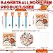 Gosodeny 18 Set Basketball Party Favor Set with Mini Hoop Pens Stickers Exchange Cards and Gift Bags Bulk Gifts Sports Birthday Goodie Bag Fillers for Adult - Image 4