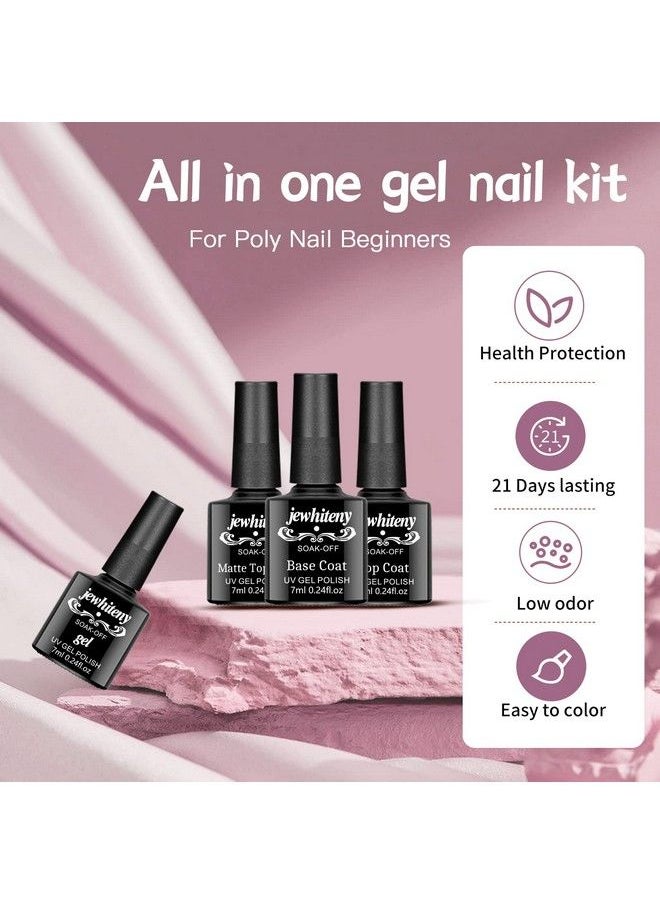 JEWHITENY - 27 Colors Gel Nail Polish Kit With U V Light 120W Uv Led Nail Dryer Lamp Curing Gel Nail Polish Set Popular Gel Nail Polish Set Diy At Home Nail Manicure Tools - Image 1