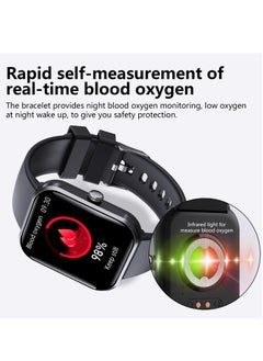 Chomel F96 bracelet SOS alarm heart rate blood pressure body temperature Bluetooth call non-invasive blood sugar measurement smart watch  - Image 4