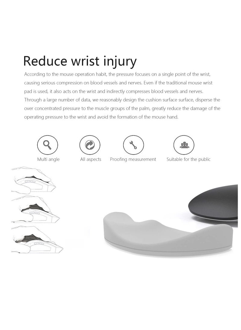 SYOSI - Mouse Wrist Rest Wrist Rest Pad for Easy Typing Pain Relief Keyboard Wrist Rest Memory Foam Wrist Rest 2 PCS - Image 1