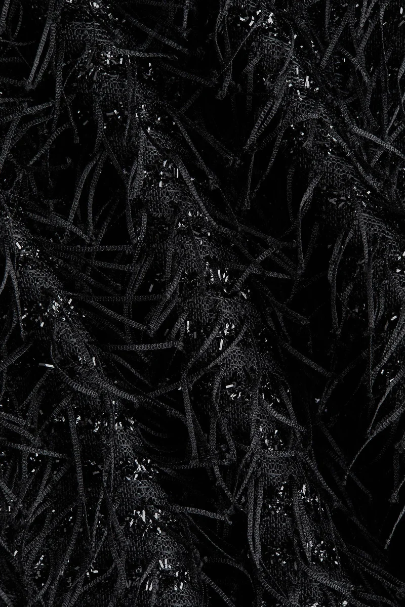 H&M Fringed halterneck dress