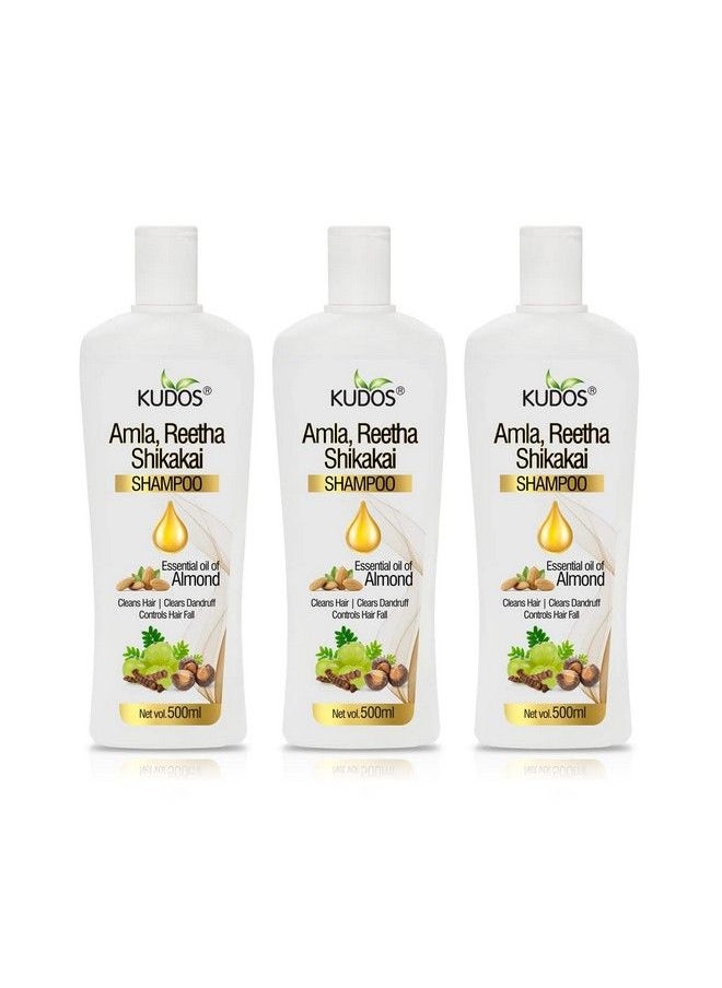 Kudos Amla Reetha Shikakai Shampoo Pack Of 3  - Image 1