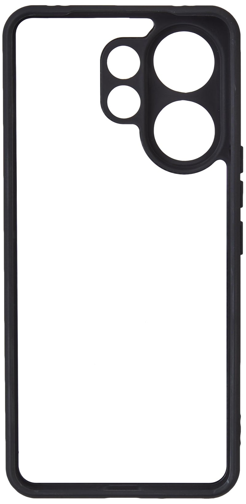 Kapa Hawkeye Clear Slim Tough Back Cover for Vivo V60 5G / Vivo T4 Pro 5G | Camera Lens Protector Anti Yellow Shockproof Clear Hybrid Case Cover (Black Sides) - Image 4