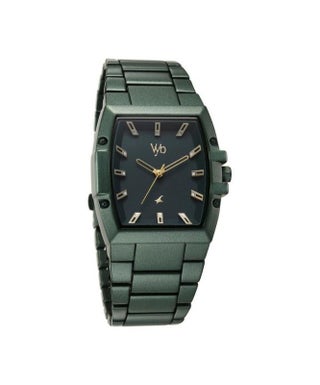 Vyb Pioneer Fastrack By Titan Quartz Analog Green Dial Metal Strap Watch For Men fv30023qm02 - view 2