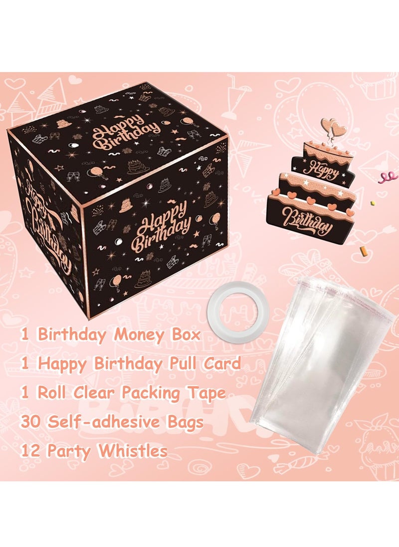 SYOSI - Birthday Money Box Cash Gift Pull Kit, Real Money Cake Pull Out System, Unique Soap Sash Saving Holder for Creative Cash Gifting, Ideal for Birthday Surprises - Image 1