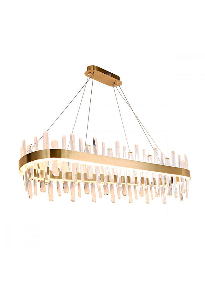 AL SALHIYA LIGHTING Modern 120LED Glass Iron Crystal Oval Pendant Light  - Image 3