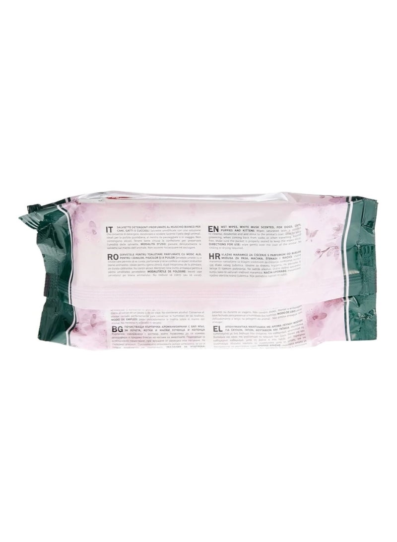 Pet Wipes White Musk – Dog & Cat Cleaning Wipes (40 Pcs) - Image 2