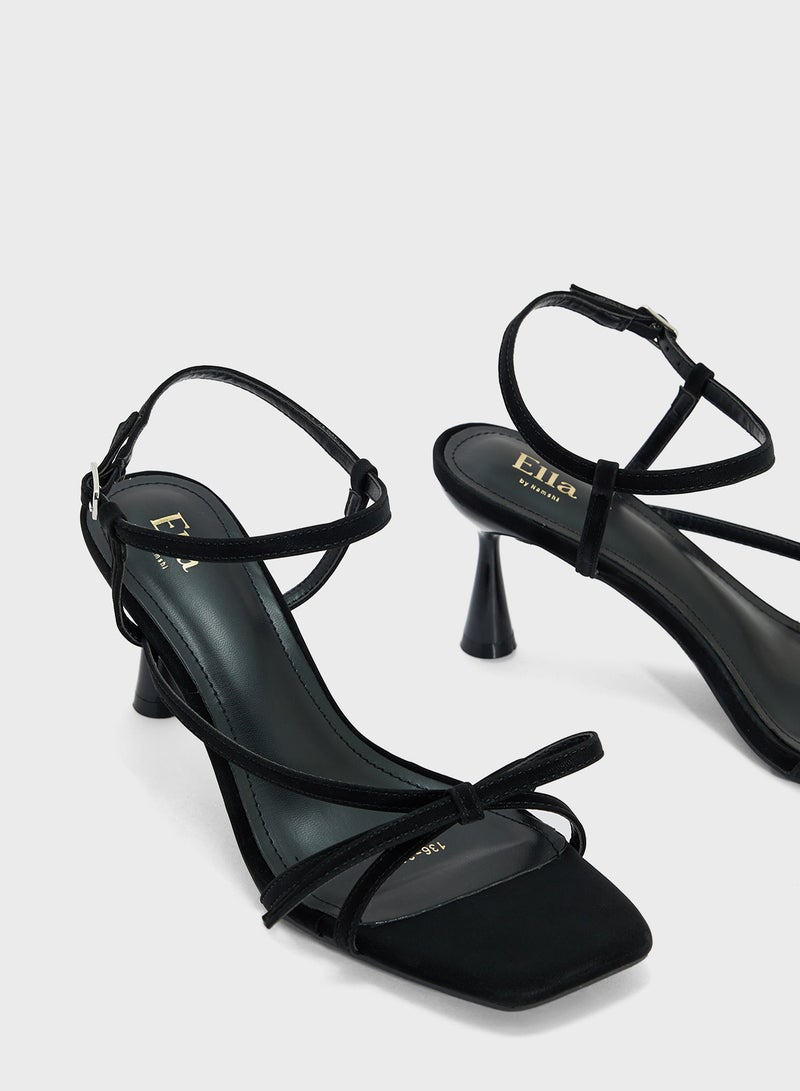 ELLA Heeled Sandal Wih Bow  - Image 4