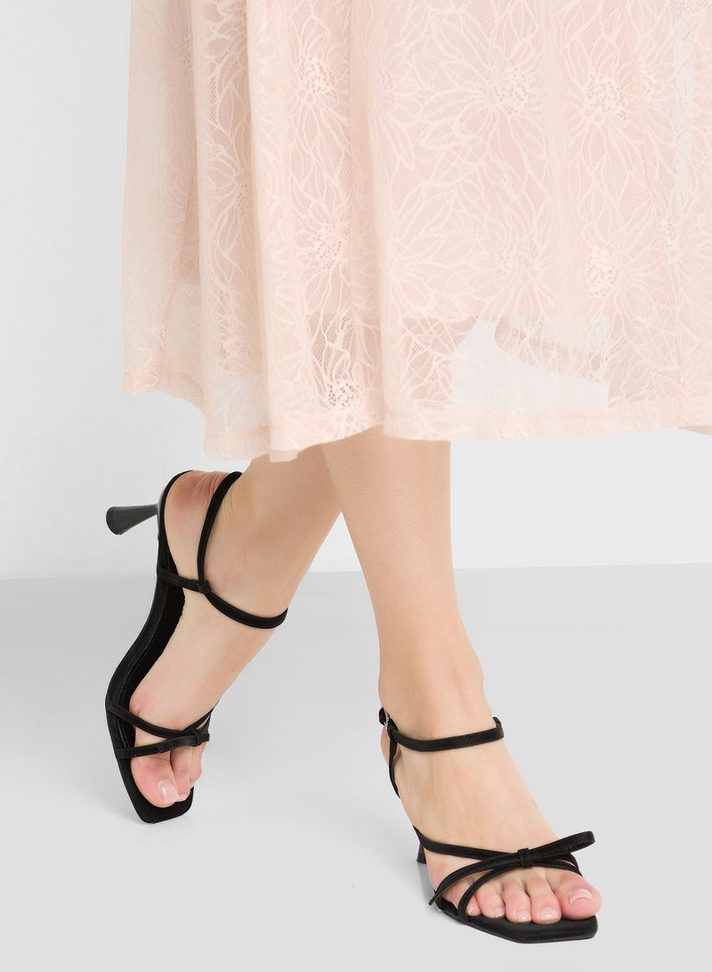 ELLA Heeled Sandal Wih Bow  - Image 5