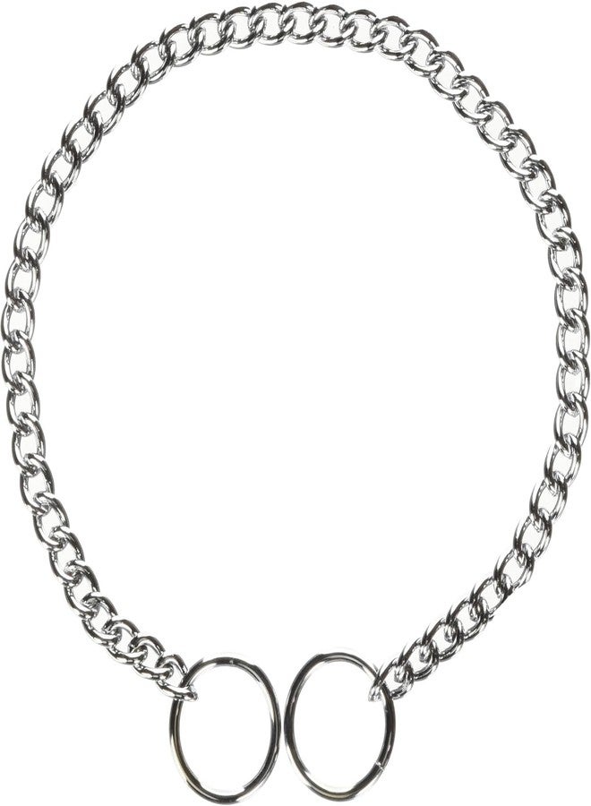 Hamilton Metal Slip Link Choke Chain Dog Collar, Fine 2.0mm x 14" - Image 1