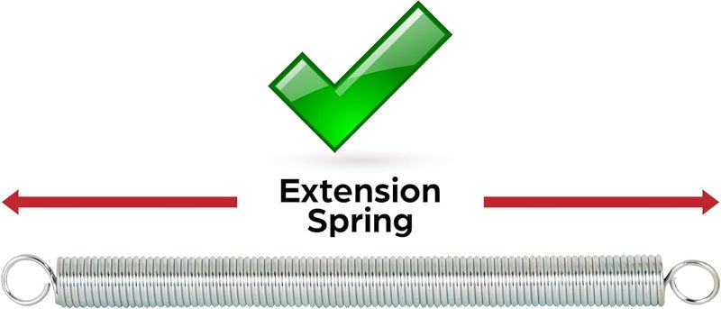 PRIMELINE SP 9652 Wood Screen Door Closer Extension Spring, Spring Steel Construction, Black-Painted Finish, 0.060 GA x 25/32 In. x 16-3/8 In., Closed Double Loop (Single Pack) - Image 3