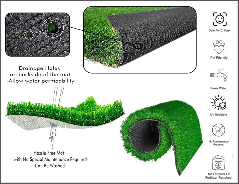 TJIKKO Artificial Grass Door Mat 1 x 3 Meter - Image 2