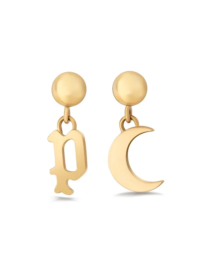 بوليس Gold Plated Earrings for Women