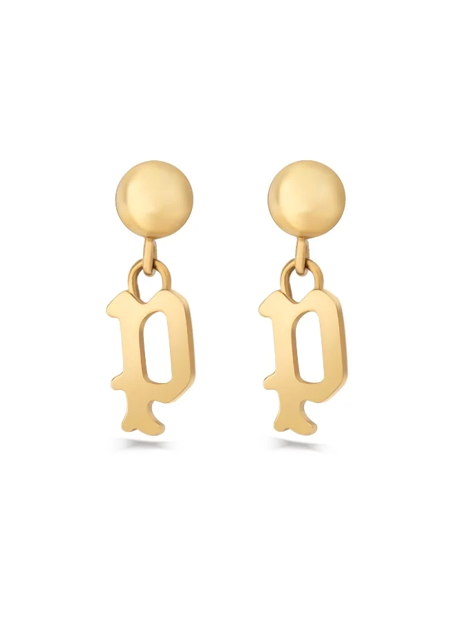 بوليس Gold Plated Earrings for Women