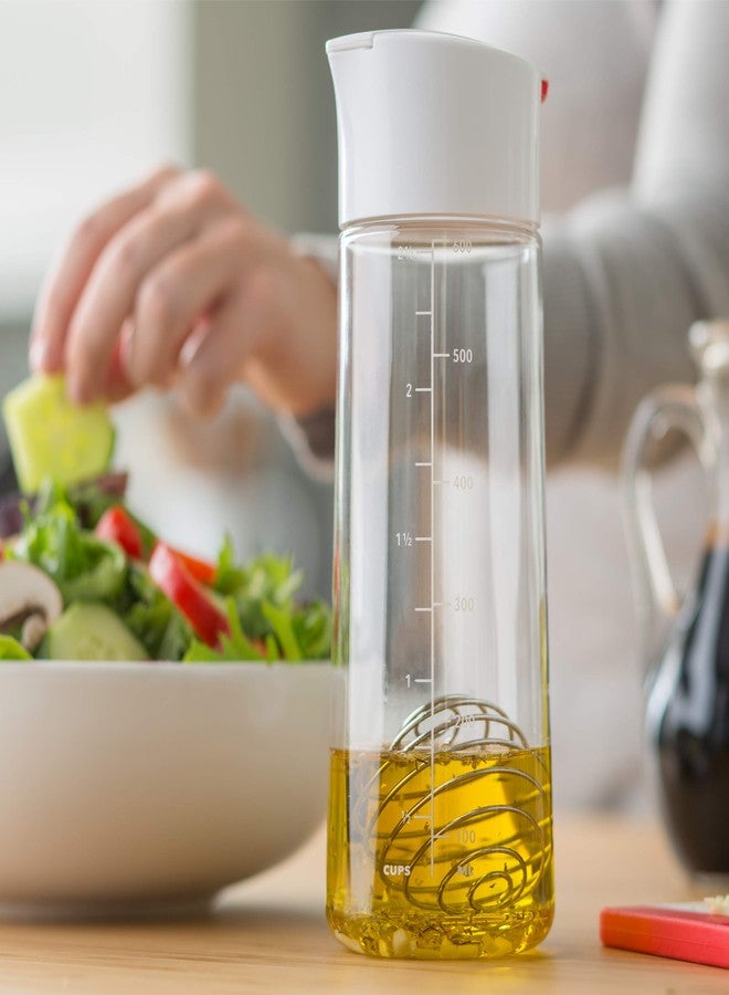 Whiskware Salad Dressing Shaker with BlenderBall Wire Whisk, Glass - Image 2