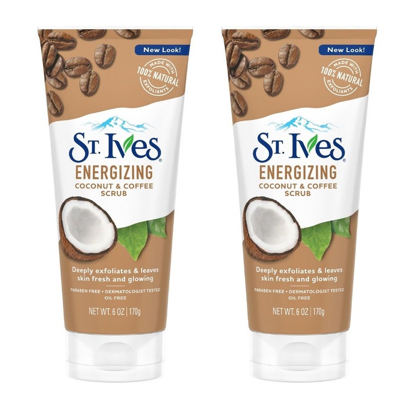 carter's St. Ives Rise & Energize Coconut & Coffee Scrub, 6 oz (Pack of 2) - Image 1