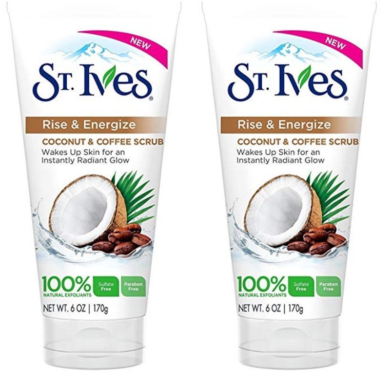 carter's St. Ives Rise & Energize Coconut & Coffee Scrub, 6 oz (Pack of 2) - Image 2