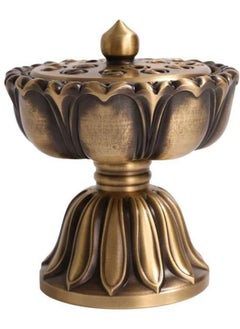 Generic Handcrafted Lotus Flower Incense Holder for Home Office Decoration by Pure Copper Incense Burner  - Image 1