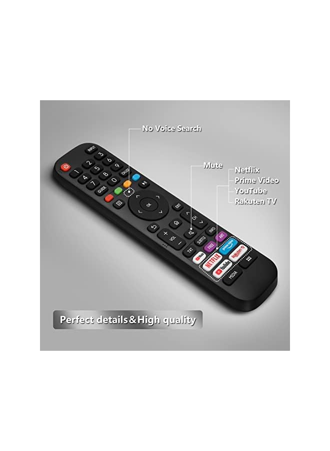 TIGER Universal Replacement for Hisense-VIDAA-TV-Remote, New Upgraded Infrared Hisense Remote Control EN2G30H/EN2A30,with Netflix, Prime Video, YouTube, Rakuten TV Buttons - Image 4