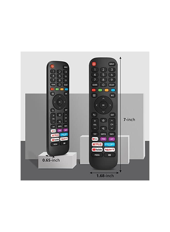 TIGER Universal Replacement for Hisense-VIDAA-TV-Remote, New Upgraded Infrared Hisense Remote Control EN2G30H/EN2A30,with Netflix, Prime Video, YouTube, Rakuten TV Buttons - Image 3
