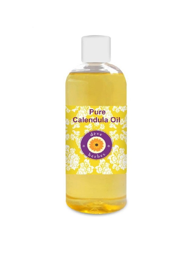 Deve Herbes Calendula Oil (Calendula officinalis) | Infused | Pure | Non-Sticky | Lightweight | Mild Formula | For Daily Skincare | For Men & Women | All Skin Types | 200ml - Image 1