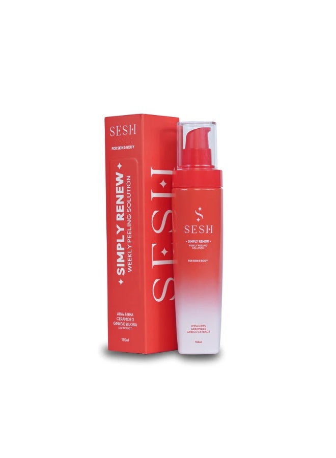 SESH Simply Renew Weekly Peeling Solution 150ML - Image 2