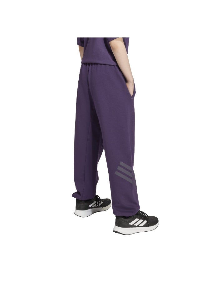 Adidas Adidas J Fi 3S Wide Pt Purple Pants (1/1) Pants For Kids - Image 3