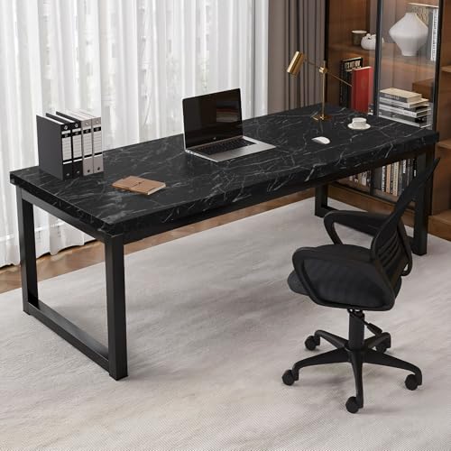 Yancorp Black Wallpaper Black Peel and Stick Wallpaper Marble Counter Top Stick on Wall Paper Backsplash Self Adhesive(Black Stripes, 11.8" x 78.7" - Image 2