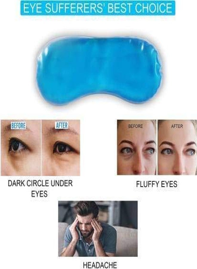 SIOPAWORLD Eye Mask for Sleeping with Cooling Ice Gel Pad Relaxing Patches, Sleeping Cool Mask Blind Fold for Travelling For Insomnia, Meditation, Dark Circles, Puffy/Dry Eyes, Redness - Black - Image 4