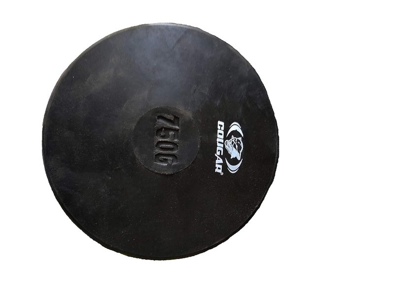 Black Rubber Discus Throw | Throwing Discus | Black Discus for Men/Women - 750 gm