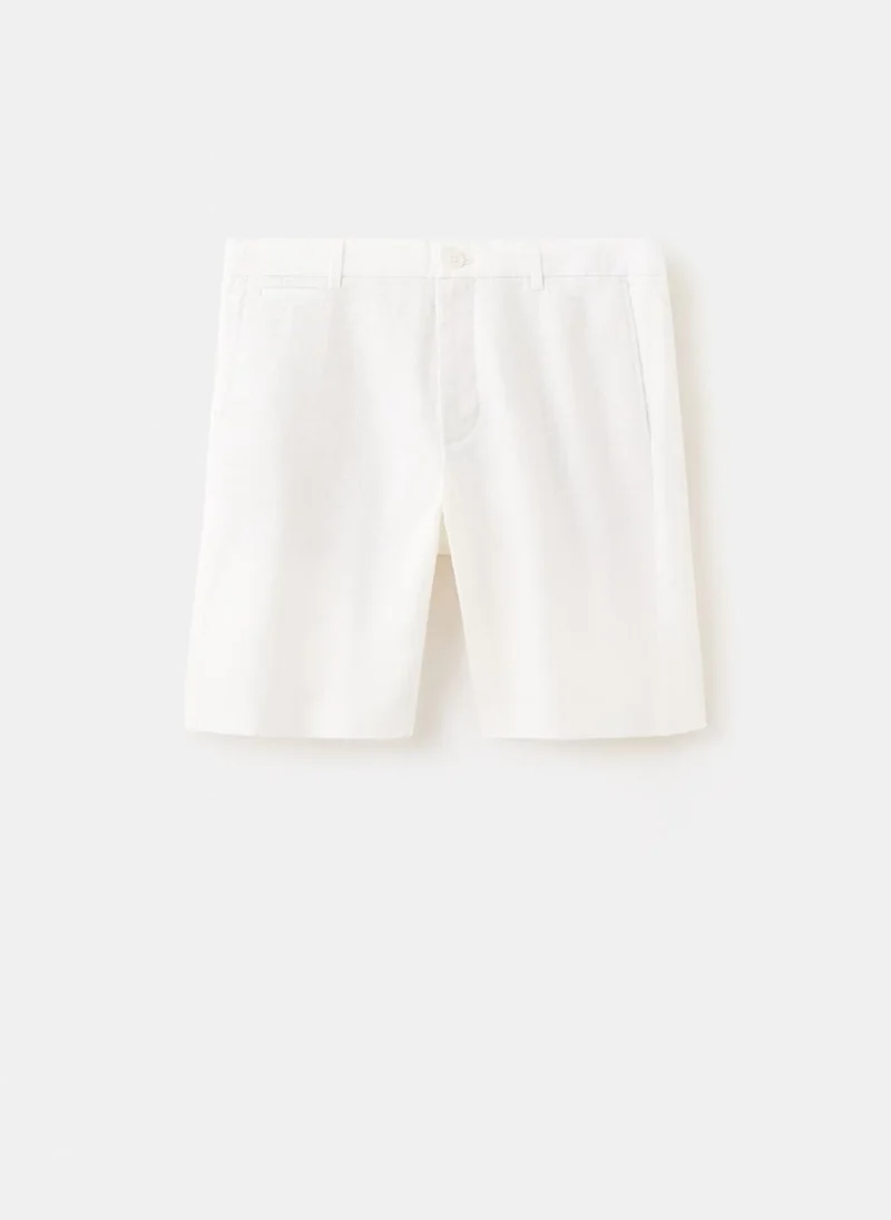 Mango Man 02-OFFWHITE Bermuda Shorts Carp for Men | Best Price UAE