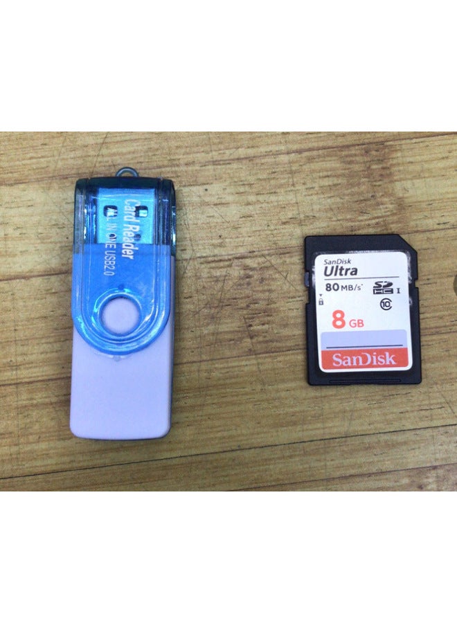 E-Commerce Best Selling Chinese Version 48 Million Pixel Ordinary Digital Camera Camera Home Card Machine DC348M-Body Color:8GB Card + Card Reader To Transfer Connector